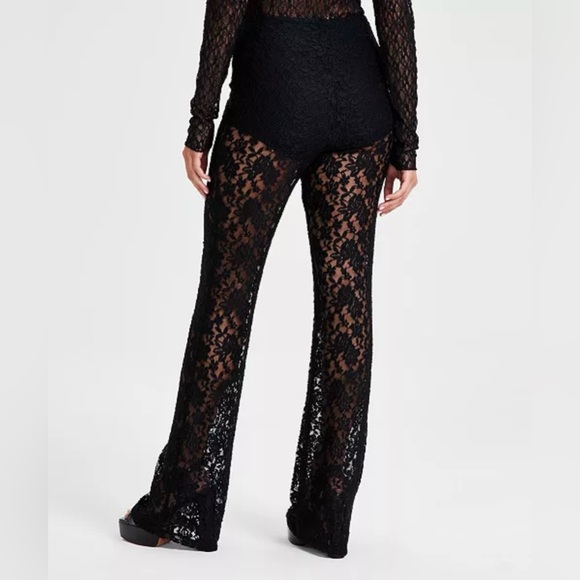 COPY - Avec Les Filles Black High Waist Flare Leg Trousers S Retails for $160. - Picture 1 of 8